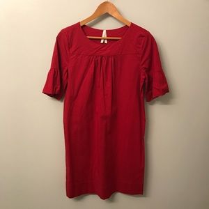 👗 Old Navy Red Dress with Ruffle Sleeves, Size M
